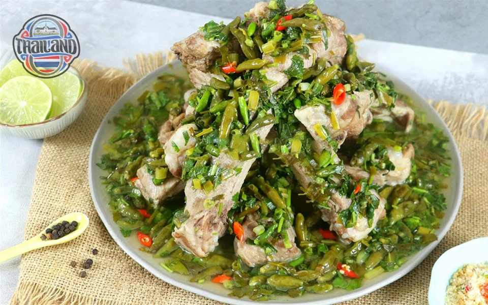 Suon cay Thai Lan ngon, mon an hap dan tai Jodd Fairs, Bangkok